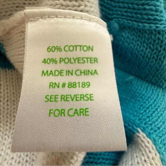 Lilly Pulitzer Paige Blue White Striped Knit Tunic Sweater - Picture 7 of 8